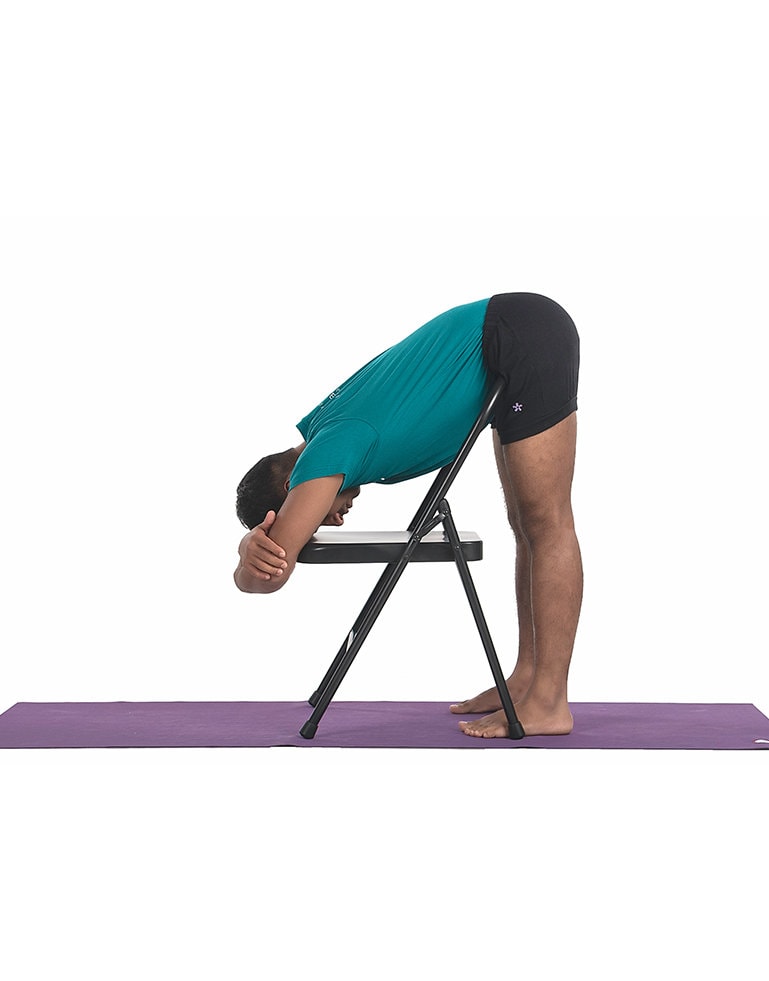 Yoga Chair Tall , Iyengar Yoga Chair. Backless Metal Yoga Chair