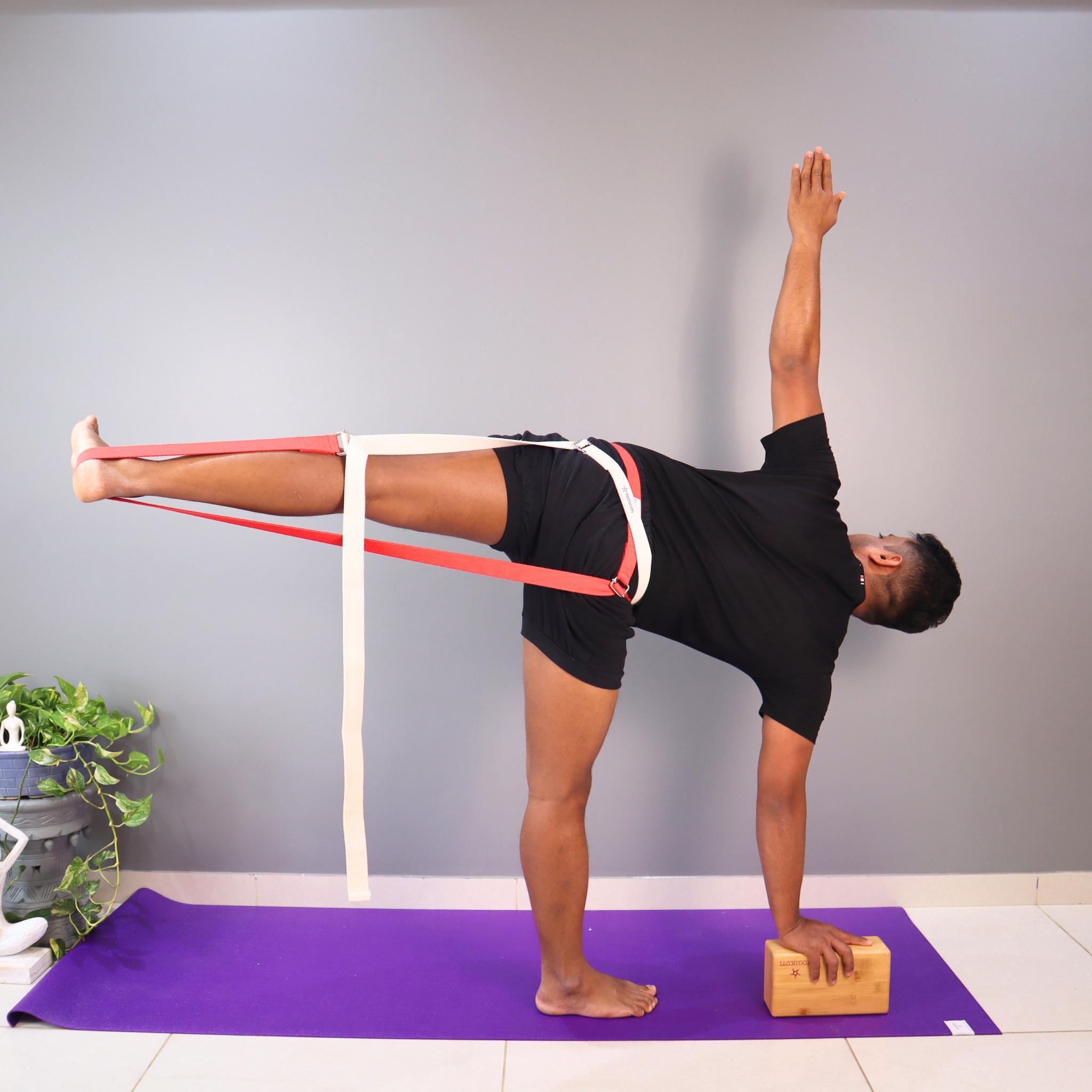 Sangle De Yoga En Coton 7,5 Pieds (environ 2,30m) - Bleu Royal, Neuf, Pour étirement Et Pilates