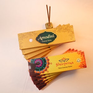 Incense Sticks set of 10 (5 boxes each) Shivpriya and Amodini Incense sticks-Yogikuti