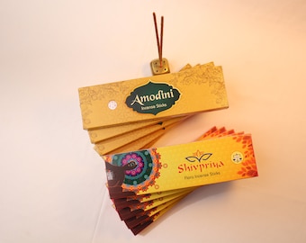Incense Sticks set of 10 (5 boxes each) Shivpriya and Amodini Incense sticks-Yogikuti