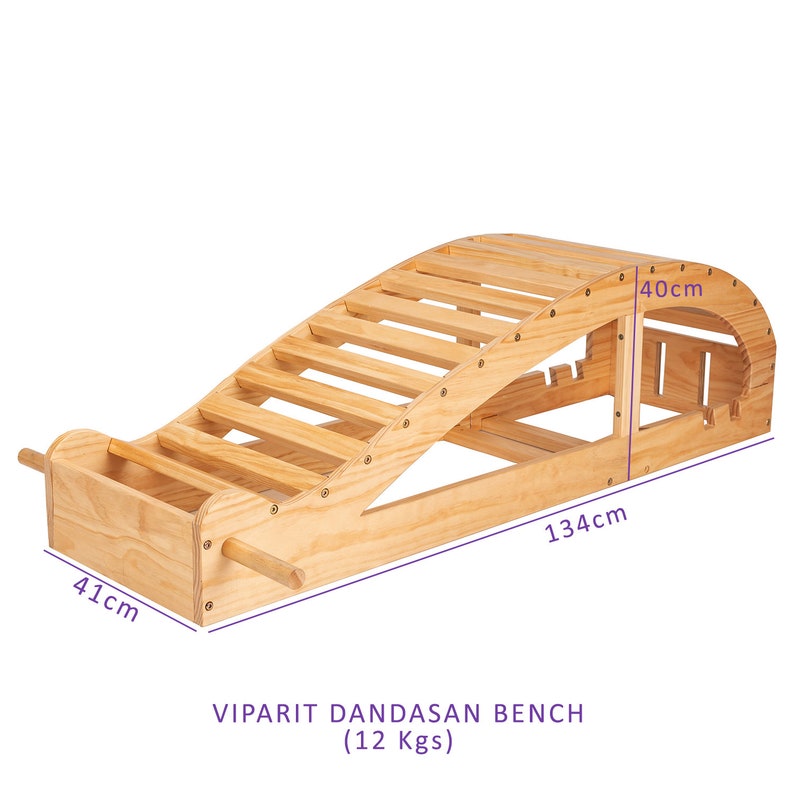 Yogikuti Viparit Dandasan Bench, Large Backbender,Iyengar yoga props, Restorative Yoga, Yoga bench, Wooden Yoga Bench, Backbender. image 6