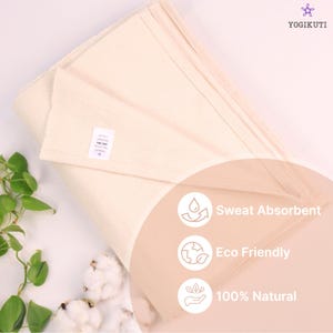 Handwoven Cotton Yoga Blanket Set of 12: for Restorative yoga support & Meditation, Pranayama image 6