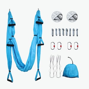 YOGA SWING PRO Premium Aerial Hammock Anti gravity Yoga Swing Kit - Acrobat  Flying Sling Set for Indoor and Outdoor Inversion Therapy