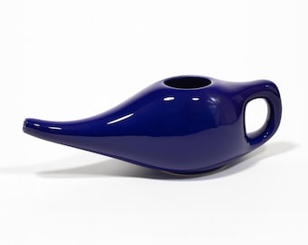 Ceramic Jal Neti Pot Nasal Cleanser, Neti Pot Bottle Nasal Cleanser, Non-Toxic Neti Pot Ceramic Nose Rinse Sinus Cleaner for Adults