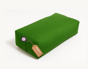 Handmade Rectangular Cotton Yoga Bolster for Restorative Yoga Support & Meditation