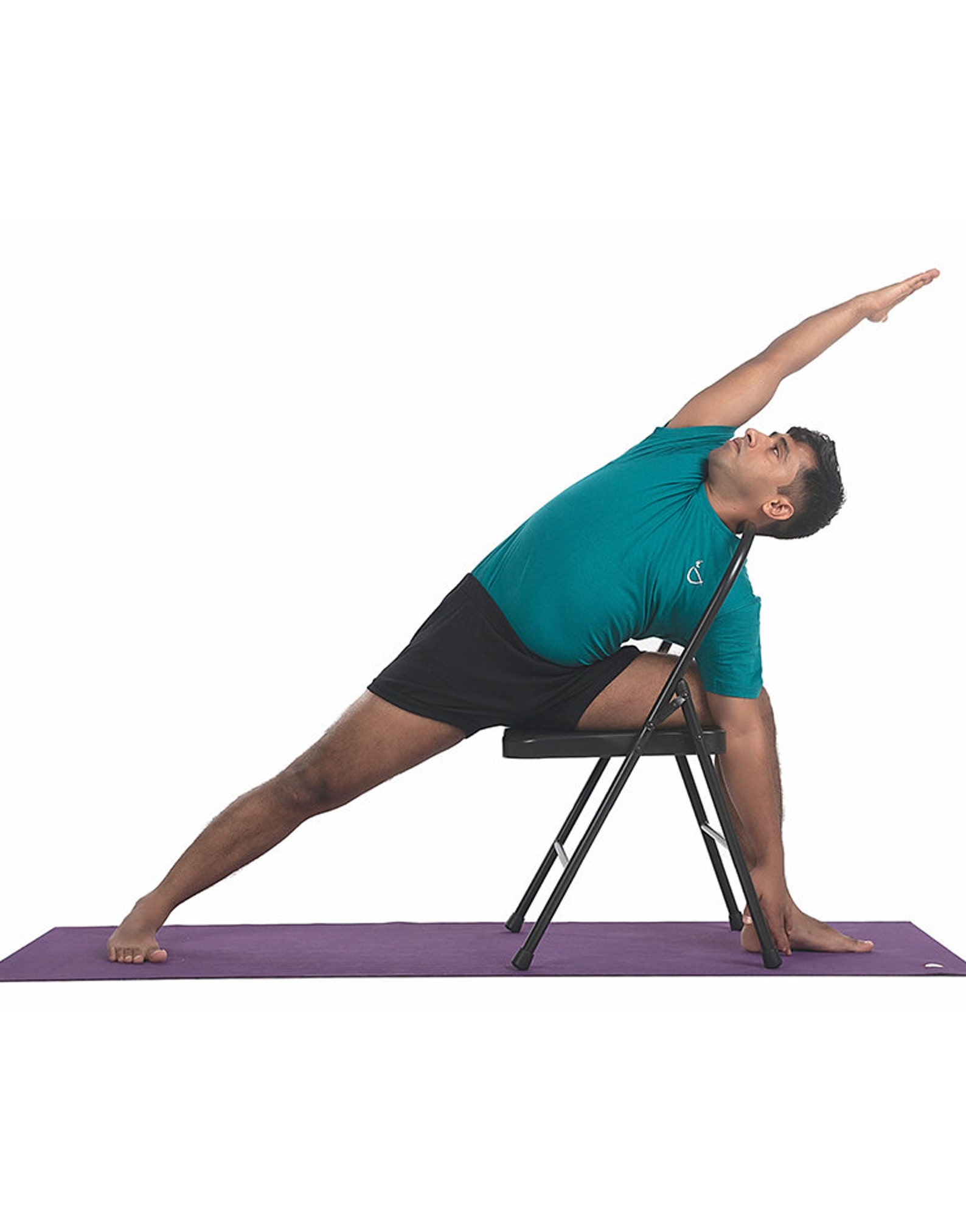 Yoga Chair Tall Iyengar Yoga Chair. Backless Metal Yoga Etsy Sweden