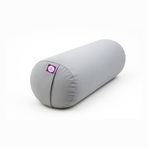Yogikuti Cotton-Filled Round Yoga Bolster(Long) for Iyengar Yoga, Best for Back Support & Chest-opening in Restorative Yoga, Meditation