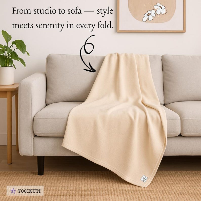 Handwoven Cotton Yoga Blanket Set of 12: for Restorative yoga support & Meditation, Pranayama image 8