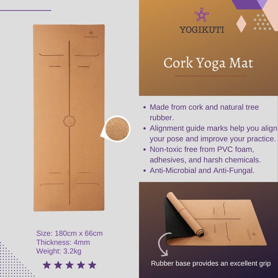 Tapis De Yoga Personnalisable - Antidérapant, écologique (TPE) - 173x61 Cm, 5/6 Mm - Ajoute Ton Nom, Photo Ou Citation - 14
