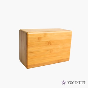 Large(Jumbo) Yoga Bamboo Block- Premium Wooden Support Block for Iyengar Yoga, Pilates and Fitness – Lightweight, Strong & Sustainable