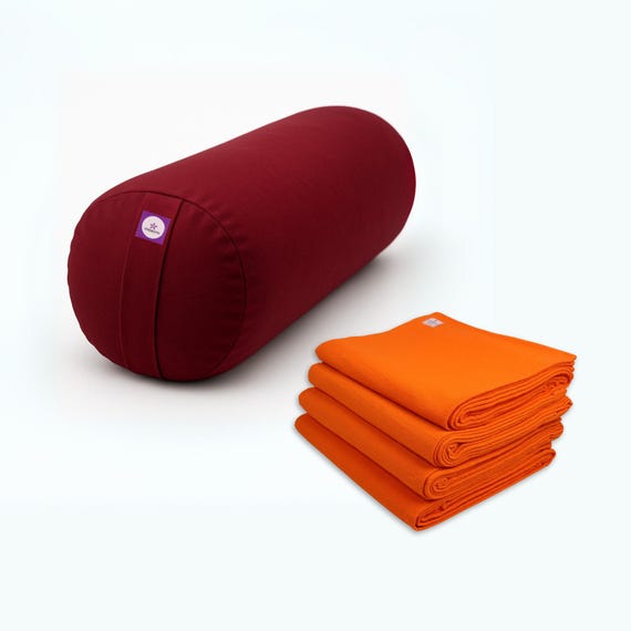 Yoga Bolster Rechteckig – Baumwolle, Fest Gefüllt, Für Yin Yoga & Restaurative Posen