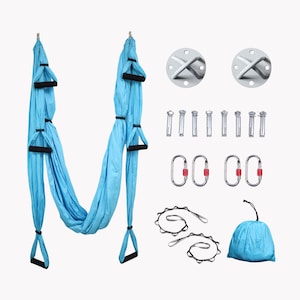 Premium Aerial Yoga Swing Set - Complete with Essential Accessories, Aerial Yoga Swing Set, Aerial Yoga, Yoga Swing Set, Aerial Yoga Hammock