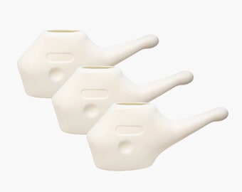 Jal Neti Pot Set of 3: Nasal Cleansing, Sinus Relief