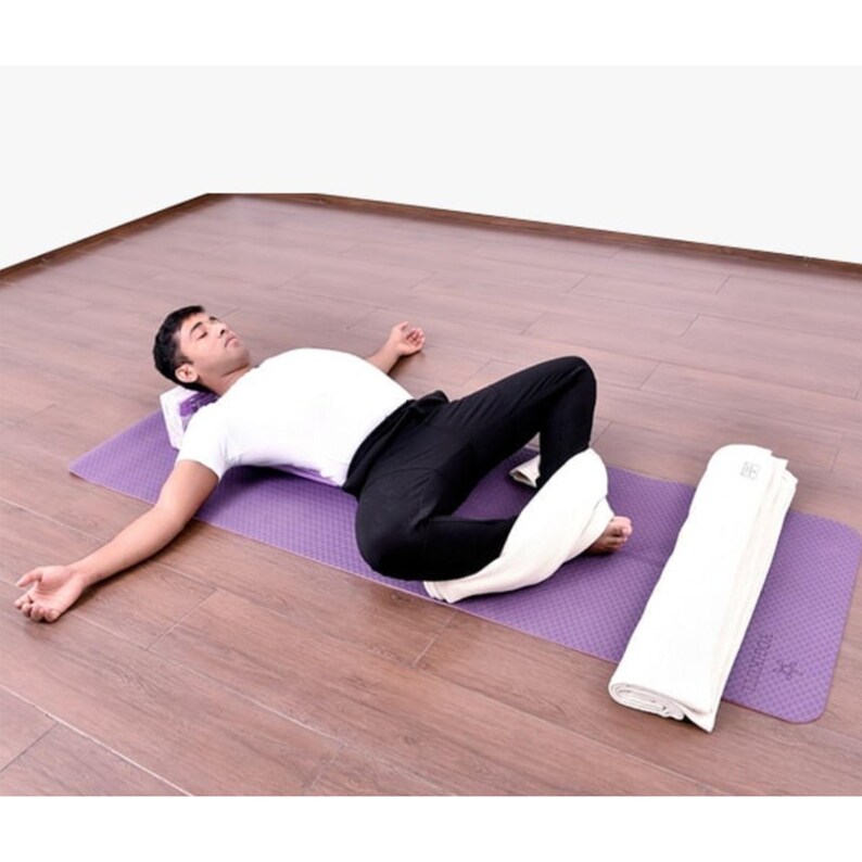 Handwoven Cotton Yoga Blanket Set of 12: for Restorative yoga support & Meditation, Pranayama image 18