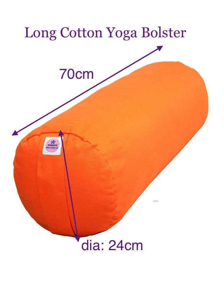 Long Yoga Round Bolster, Yoga Cushion, Large Yoga Pillow 100% cotton, Large  Round yoga bolster, Yoga Gift. -  Italia