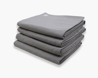 Iyengar 100% Cotton Yoga Blanket Grey  Set of 4 Yoga Blanket, unbleached Pune cotton yoga blanket.