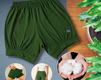 Short de yoga en coton : bloomer souple unisexe pour la pratique du yoga, pantalon Pune