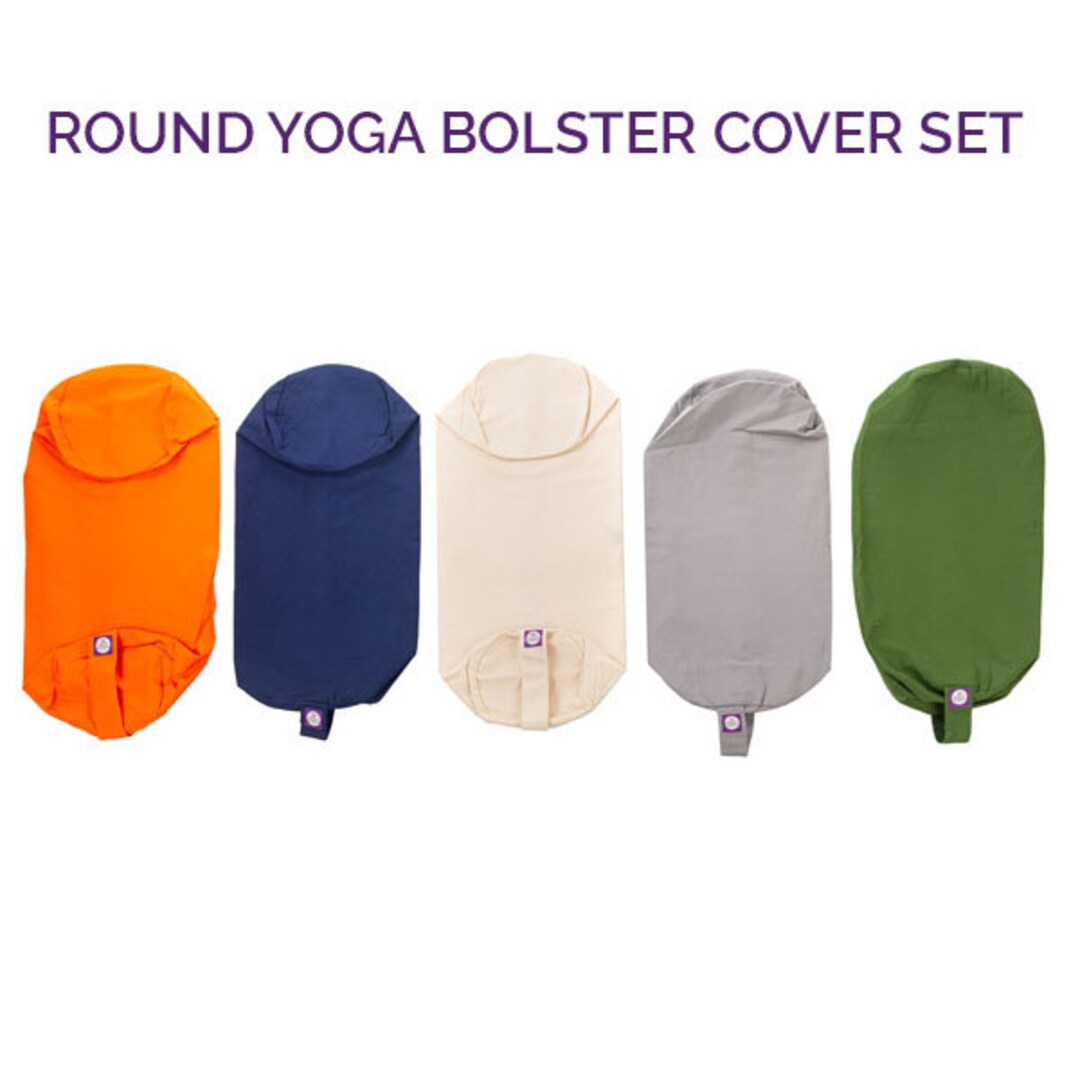 Yoga Round Bolster Cover Standard Set of Five Yoga Cushion Etsy