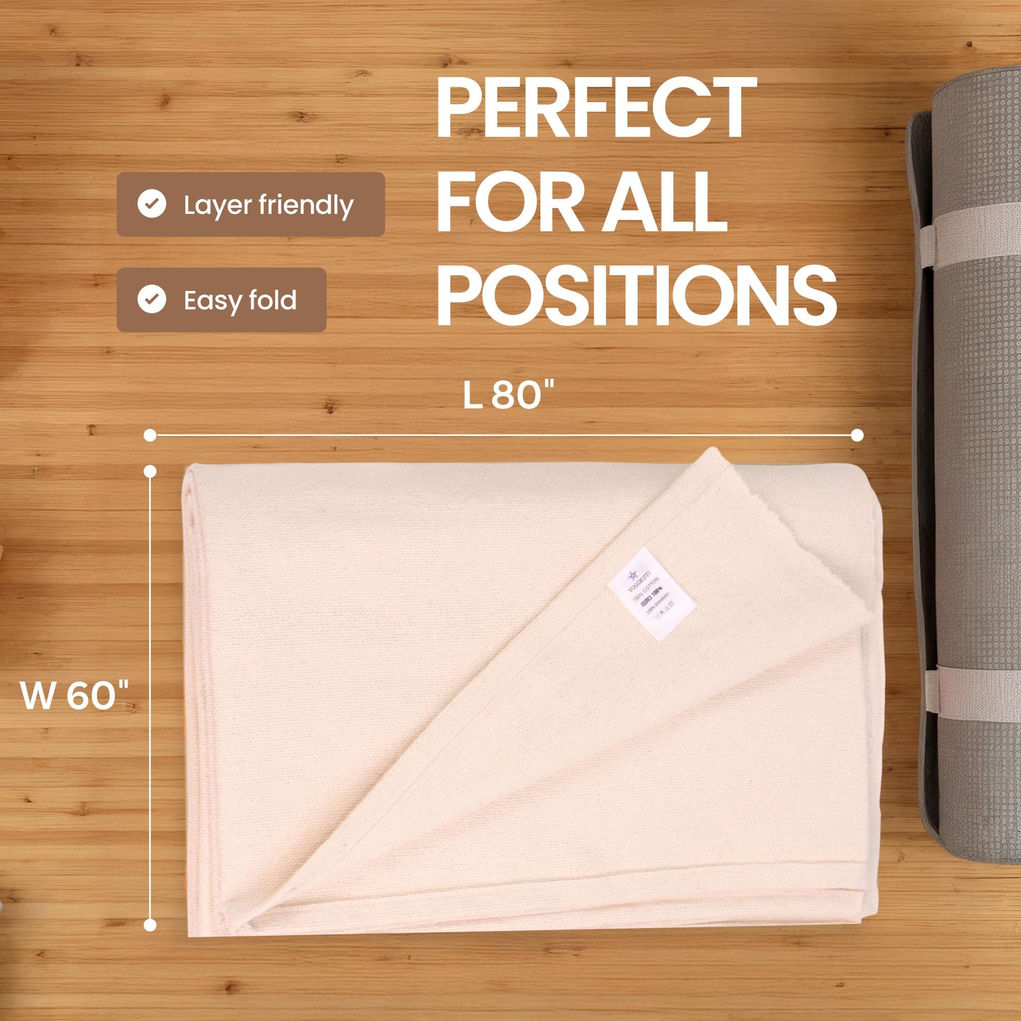 アイアンガーコットンヨガブランケット4枚セット：回復力をサポート