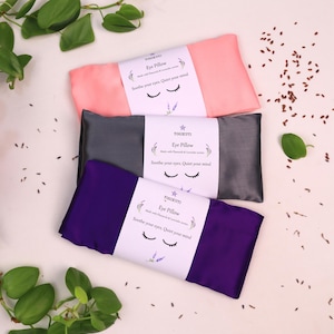 Almohada de seda para ojos Lovender para relajación y perfecta para shavasana, meditación y antifaz con peso.