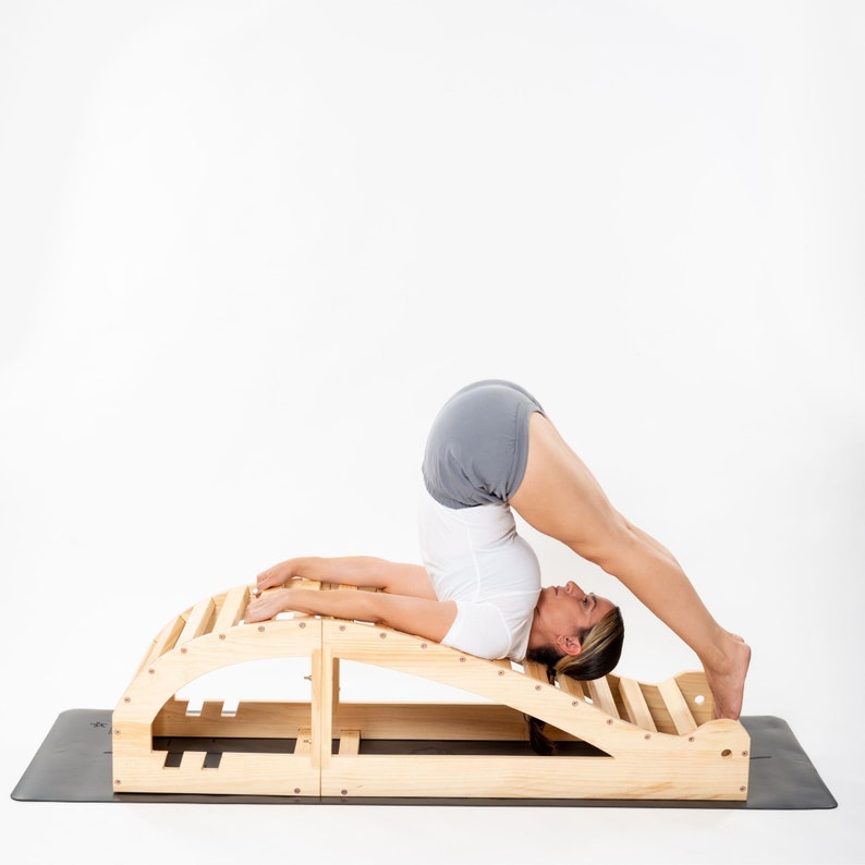 Yogikuti Viparit Dandasan Bench, Large Backbender,Iyengar yoga props, Restorative Yoga, Yoga bench, Wooden Yoga Bench, Backbender. image 8