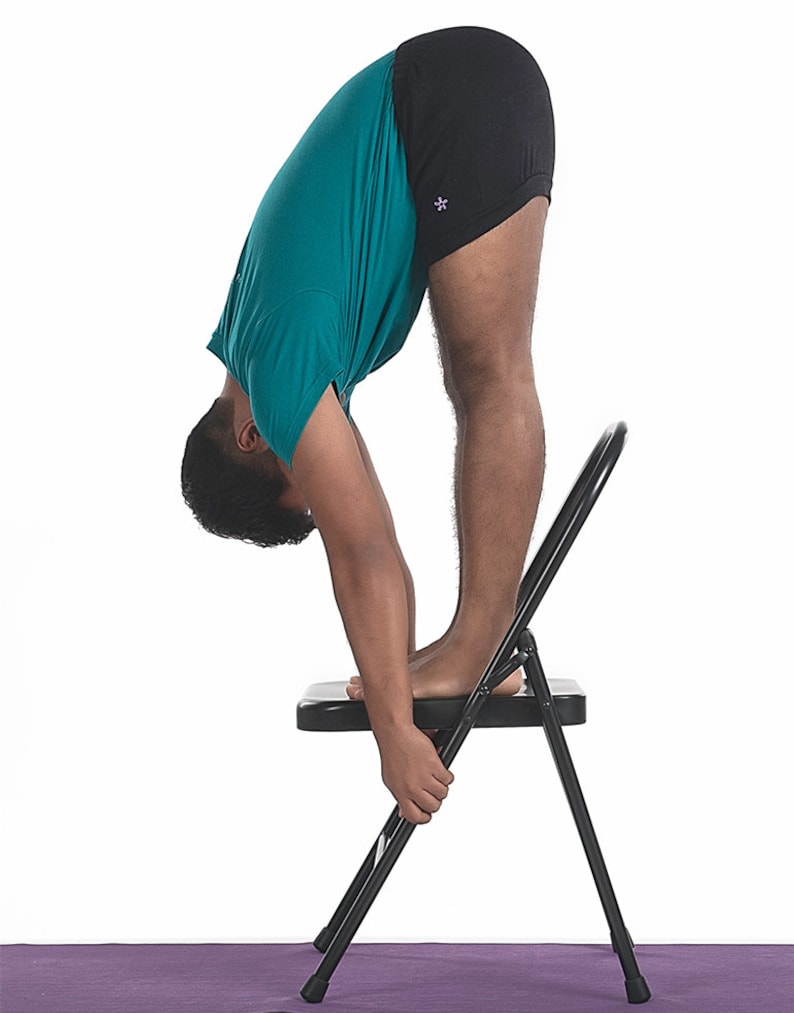 Yoga Chair Tall Iyengar Yoga Chair. Backless Metal Yoga Etsy