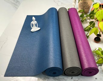 Iyengar Yoga Sticky Mat 3mm: Anti-Slip PVC, Superior Grip (Set of 3)