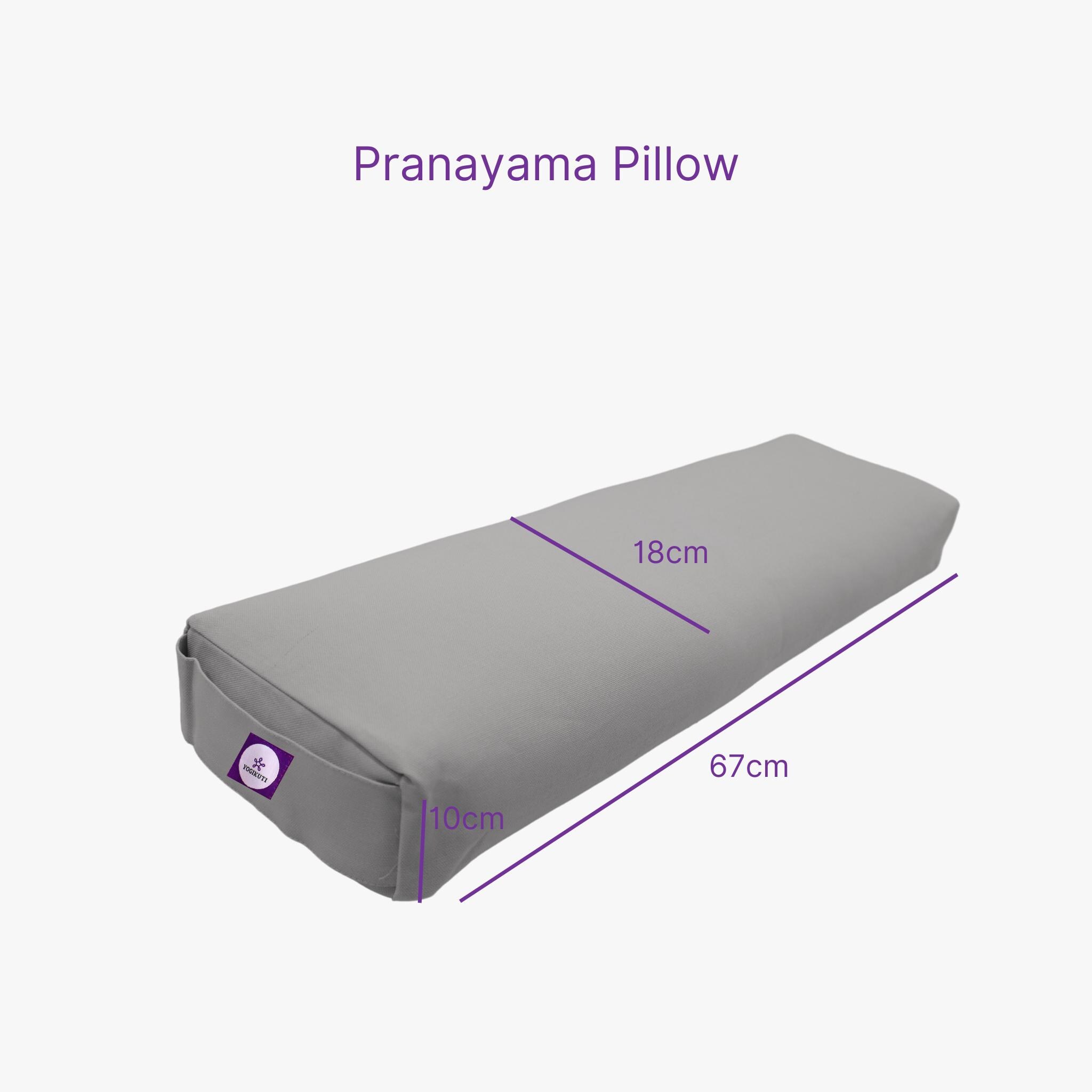 Cotton-Filled Rectangular Yoga Bolster For Iyengar & Restorative Yoga - Firm Support For Back, Chest, Hips (Beige)