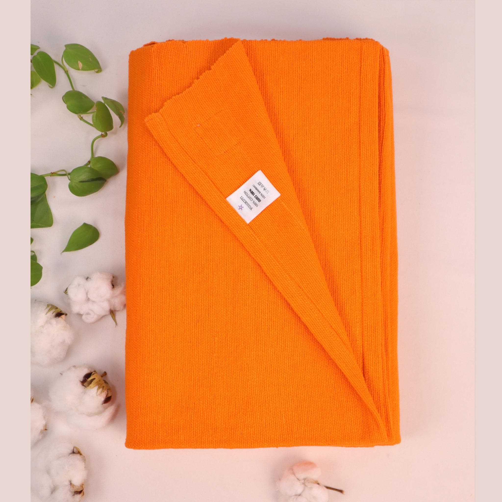 アイアンガーコットンヨガブランケット4枚セット：手織りインド