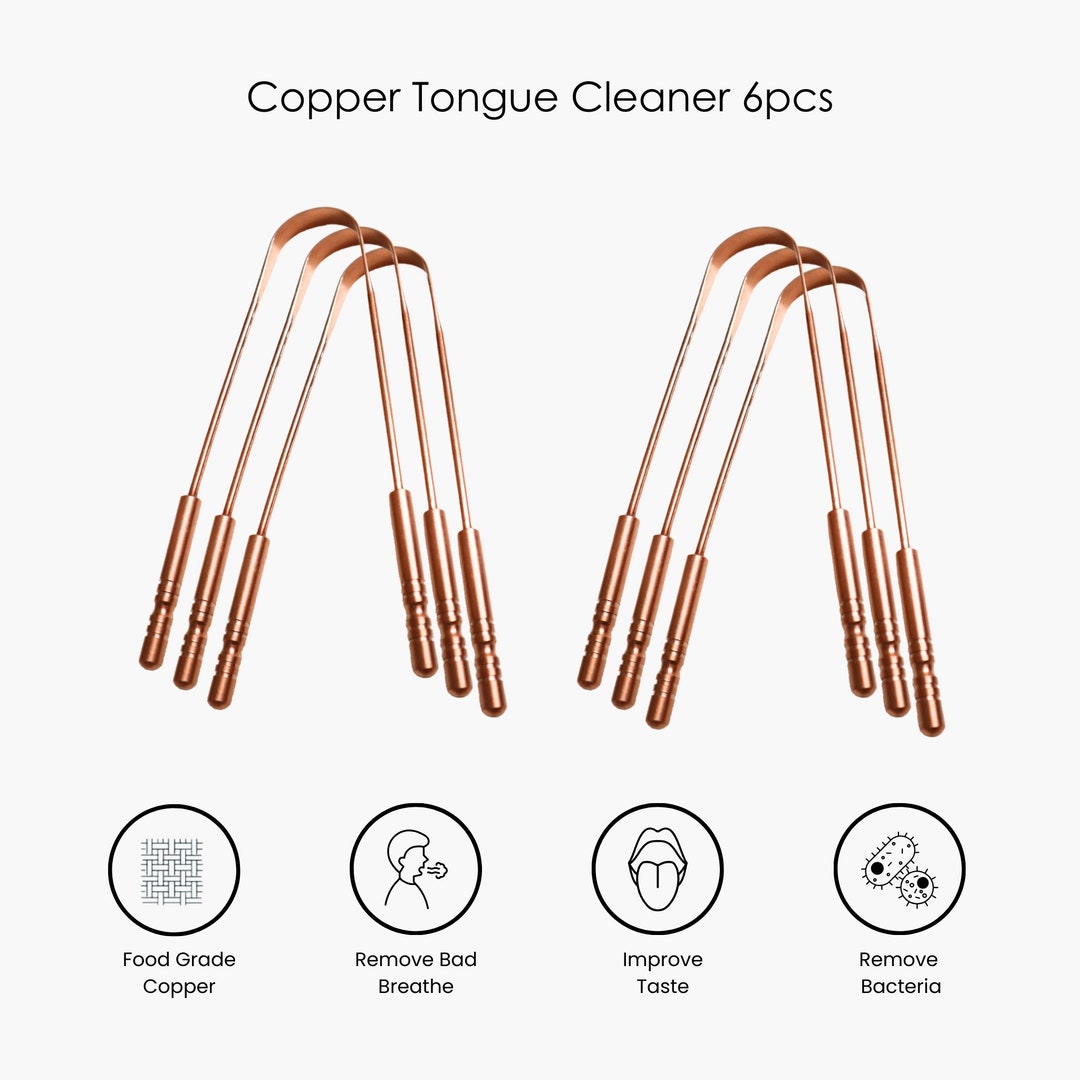 Copper Tongue Cleaner 6pcs Tongue Cleaner Tongue Scraper Etsy