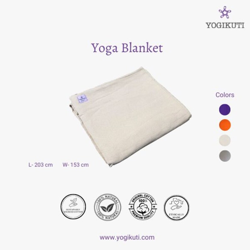 Cotton Yoga Blanket Set of 5pc Yoga Blanket Iyengar Blanket Etsy