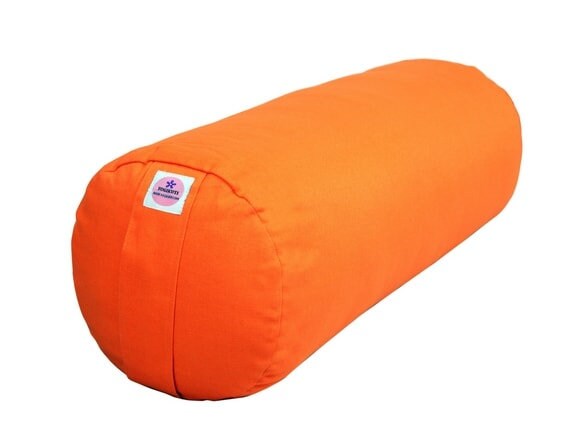 Yoga Bolster, Yoga Cushion, Yoga Pillow 100% cotton,  Round yoga bols…