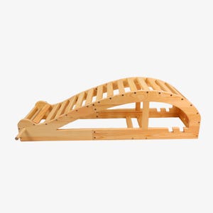 Yogikuti Viparit Dandasan Bench for Backbending Asanas, Large Backbender,Iyengar Yoga Props, Wooden Yoga Bench Yoga Props  Backbender