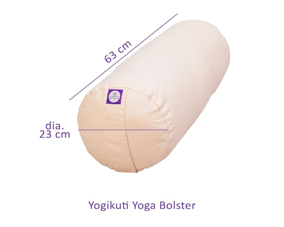 Yoga Bolster, Yoga Cushion, Yoga Pillow 100% Cotton, Round Yoga