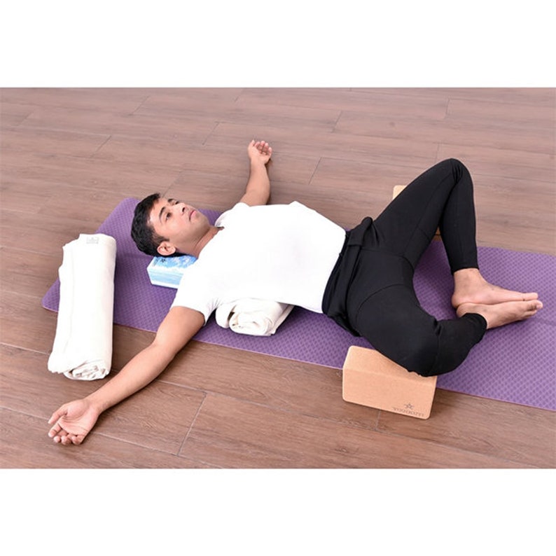 Iyengar Cotton Yoga Blanket set of 12pc Grey Unbleached Etsy