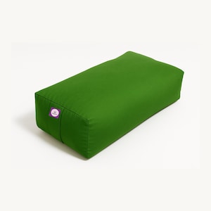 Rectangular Cotton-Filled Yoga Bolster for Iyengar Yoga, Cotton Pillow best for Back Support & Chest Opening in Restorative Yoga Meditation