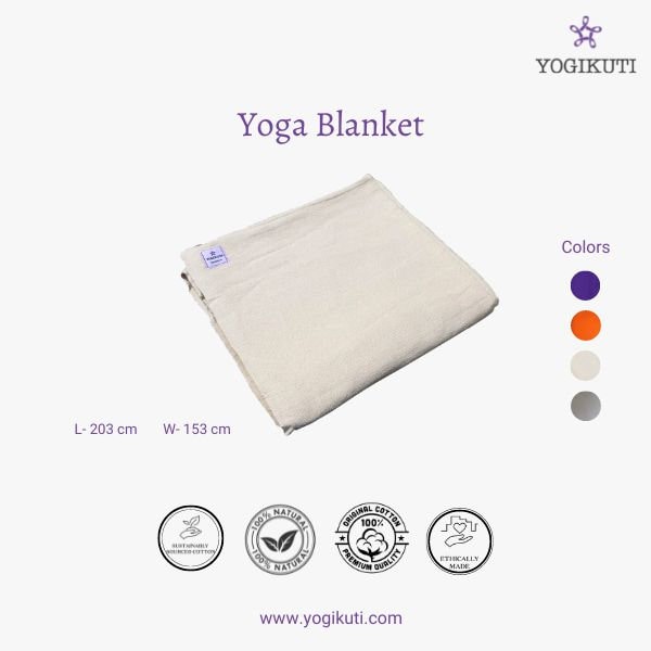 Cotton Yoga Blanket Set of Two. Pune Yoga Blanket. Iyengar Etsy