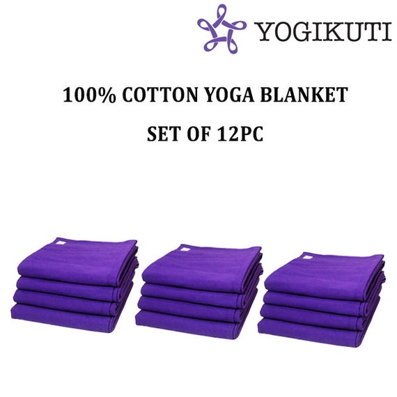 Set di coperte yoga da 12 pezzi, oggetti di scena per yoga, coperta yoga in  cotone, coperta yoga Iyengar Yoga. -  Italia