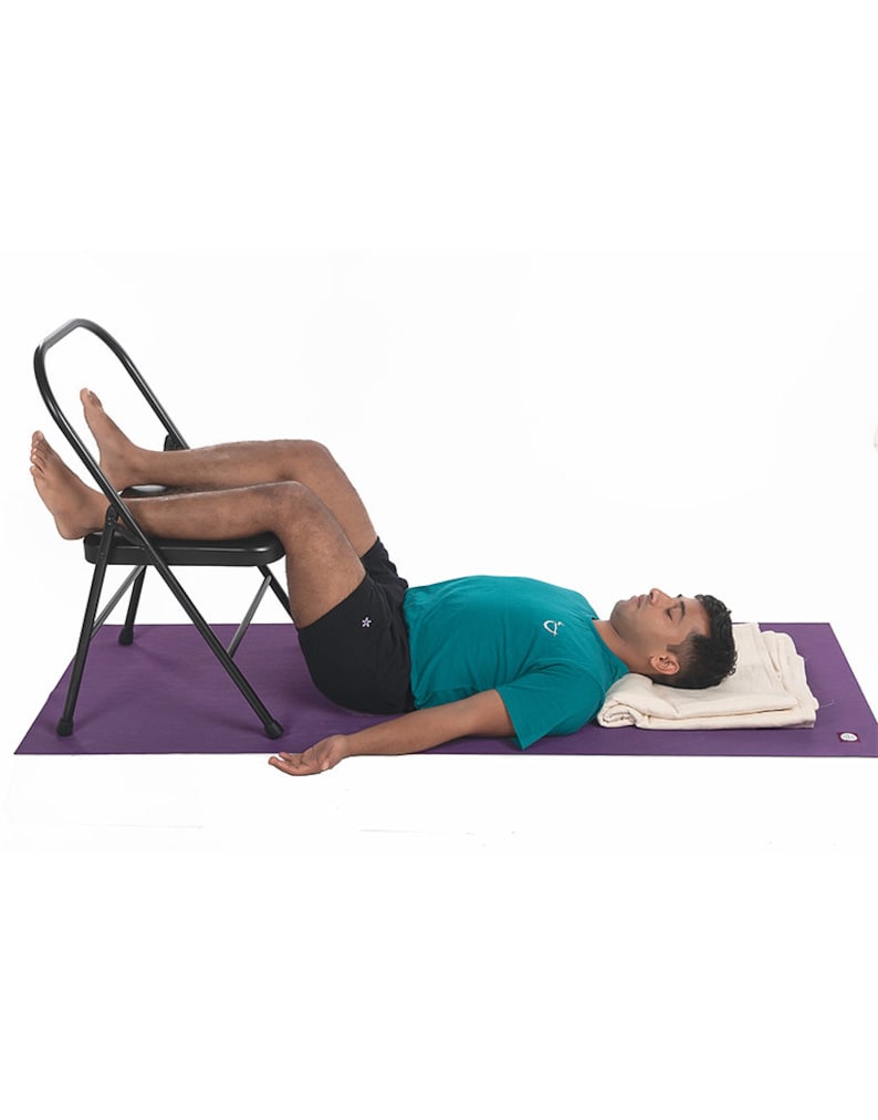 Yoga Chair Tall Iyengar Yoga Chair. Backless Metal Yoga Etsy