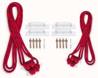 Set di corde da parete per yoga Iyengar / misto cotone, accessori da studio