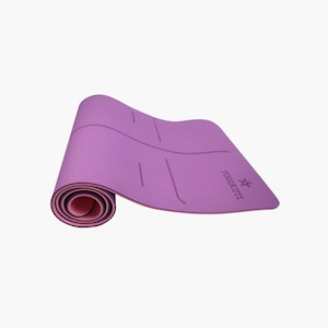 Fitness Yoga Mat 6mm, Exercise Yoga Mat, Alignment Yoga Mat, Yoga Gift, Yoga Accessories, best Mat for Yoga Practice