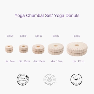 Yoga Chumbals Set (White), Yoga Donuts, Iyengar Yoga Props, Restorative Yoga Props, Yoga Accessories