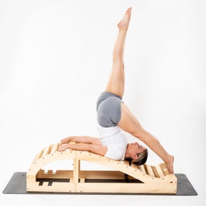 Yogikuti Viparit Dandasan Bench, Large Backbender,Iyengar yoga props, Restorative Yoga, Yoga bench, Wooden Yoga Bench, Backbender. image 10