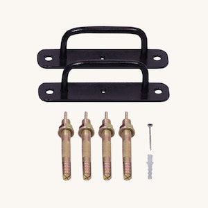 Yoga Wall Rope Hooks Set, Iyengar Yoga Wall Rope Hooks, Metal Hooks, Yoga Accessories, Iyengar Yoga Props