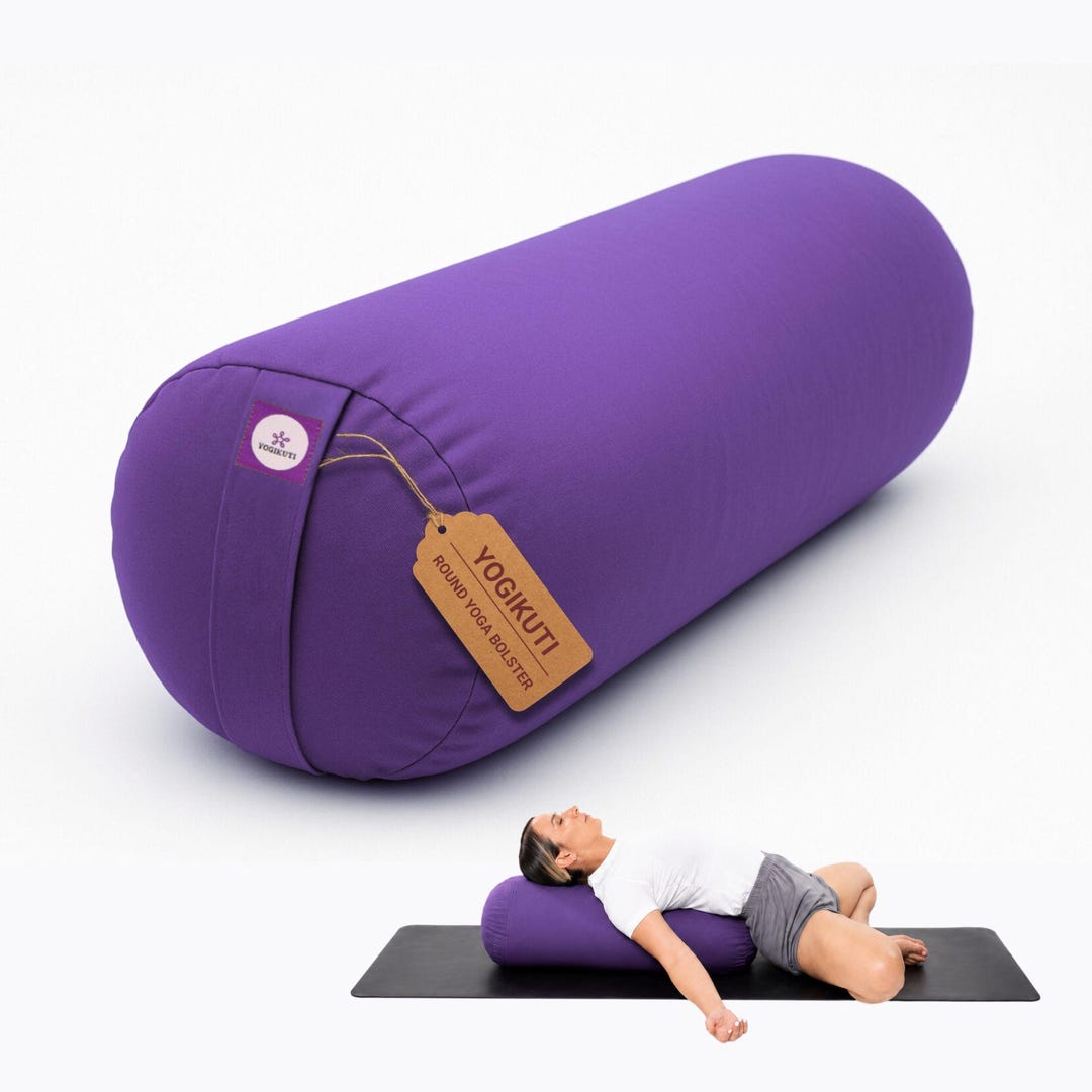 Yoga Works ヨガボルスター-bolster3つ書割ウリ ブルー-blueラベンダー