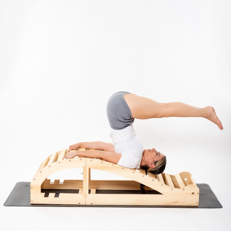 Yogikuti Viparit Dandasan Bench, Large Backbender,Iyengar yoga props, Restorative Yoga, Yoga bench, Wooden Yoga Bench, Backbender. image 9