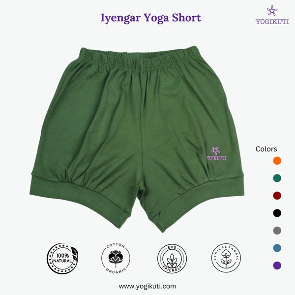 Short de yoga Iyengar, short de yoga Pune, bloomer de yoga, pantalon Pune, short de yoga unisexe, vêtements de yoga.