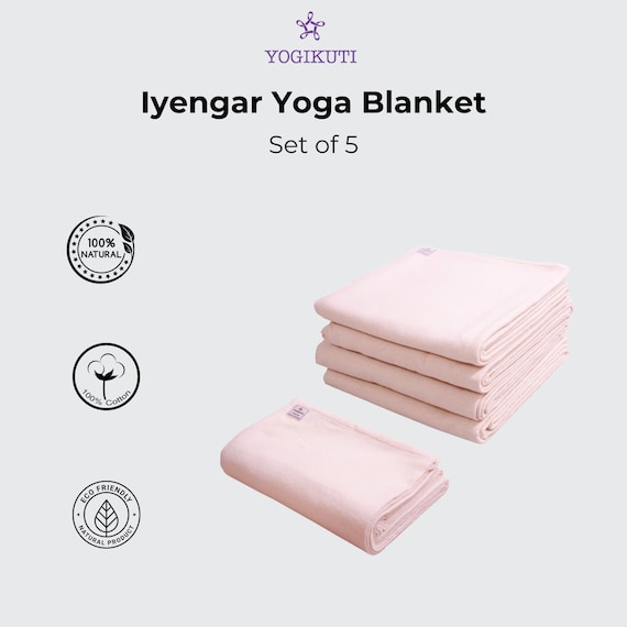 Juego de mantas de yoga de algodón de 5 piezas, manta de yoga, manta  Iyengar, regalo de yoga. -  México