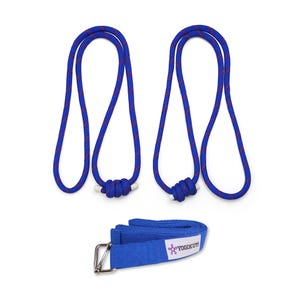 Yoga Wall Ropes With Yoga Strap, Iyengar Yoga Props, Yoga Accessories, Iyengar Yoga Wall Ropes, Yoga Strap
