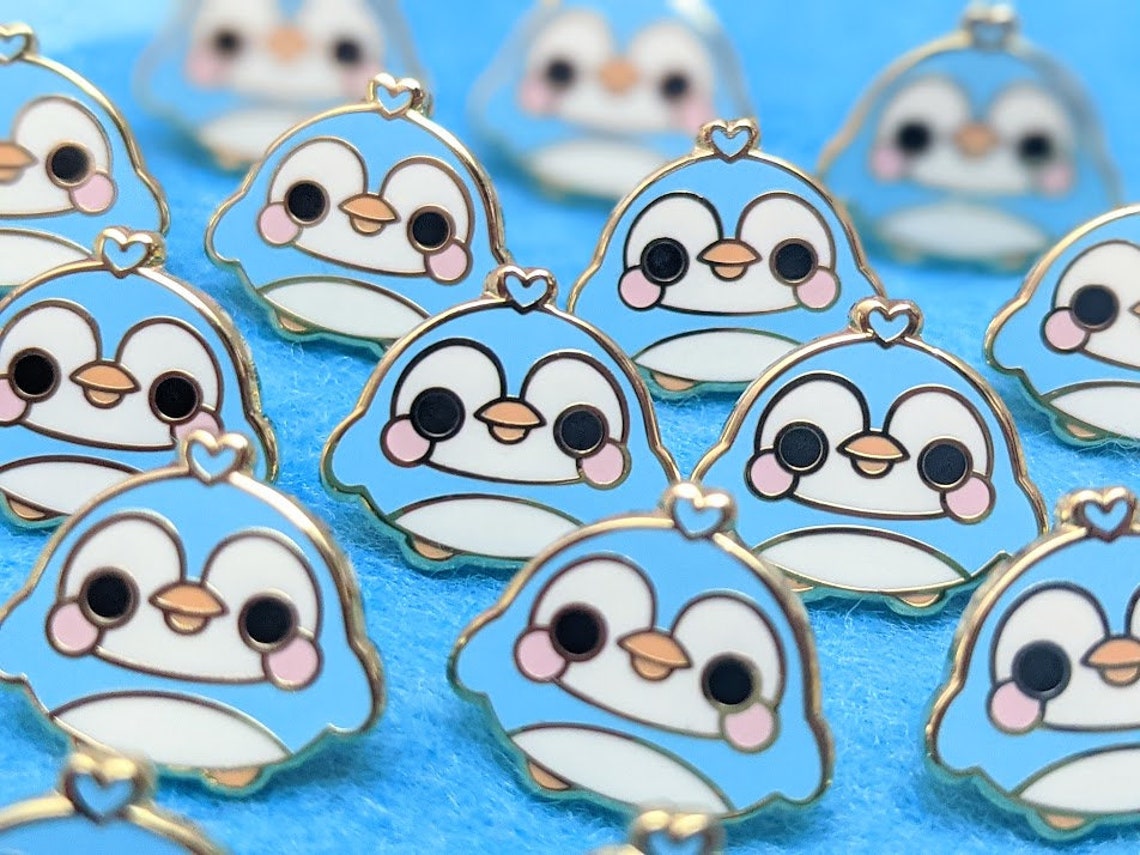 Cute Kawaii Animal TINY Enamel Pins Etsy